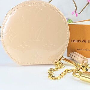 Louis Vuitton Vernis Chapeau Coin Purse Rose Florentin with lock GS331